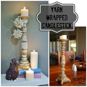 yarn wrapped candlestick tassels