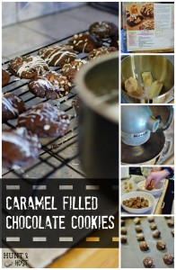 caramel filled chocolate cookies