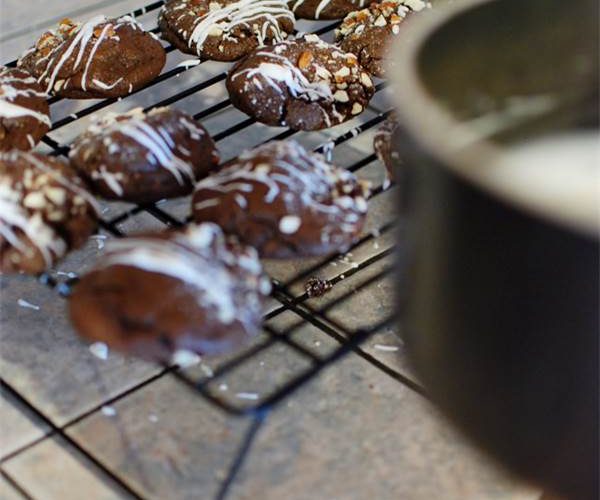 caramel filled chocolate cookies