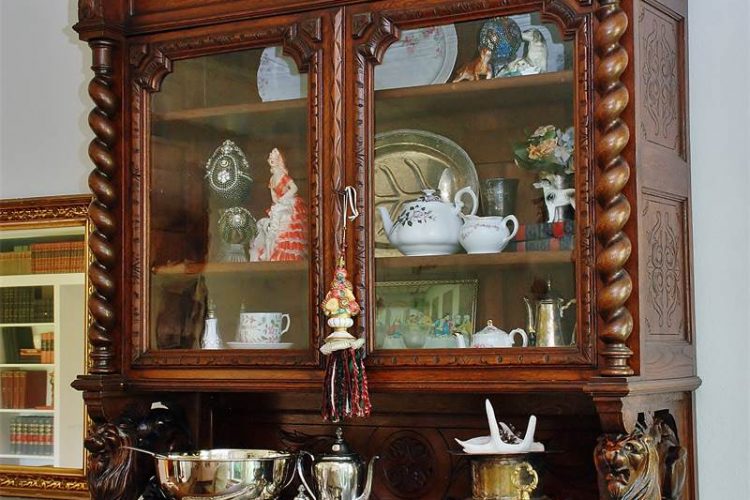 glass china hutch hunt board