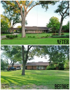 front yard before and after