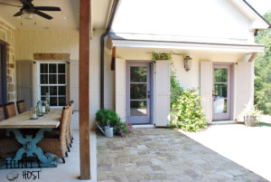 French Country home tour patio