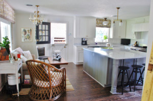 before and after home tour breakfast nook