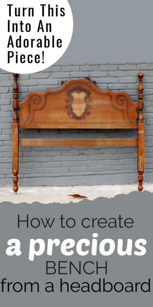 want to know how to make a headboard into a bench, this tutorial will show you how to turn an old headboard into a cute bench you can decorate with.