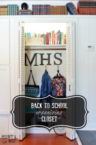 back to school organizing closet