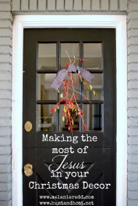 making the most of jesus in christmas decor