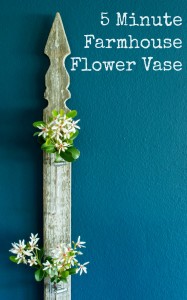 1 Thessalonians 5:11 Therefore encourage one another and build each other up. Five minute farmhouse flower vase. www.huntandhost.net