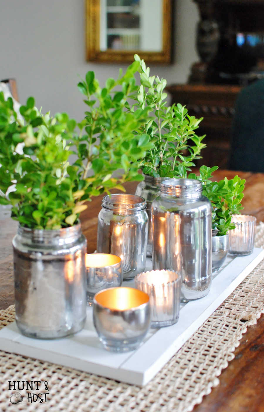 Grocery Store To Gorgeous Mercury Glass DIY - Salvaged Living