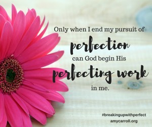 I want to walk in freedom from perfection and I want you to as well! Amy Carroll's new book, Breaking Up With Perfect, is a girl's guide to letting perfect go.