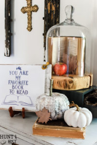 Eight different farmhouse homes to inspire you this fall. A cozy autumn home tour inspired by books and pages for Fall. Plus a free printable for a friend...You are my favorite book to read.