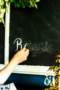 DIY chalkboard lettering like a pro! This easy tip will have you stepping up your chalkboard game in no time.