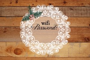 Free holiday WIFI Password Printable