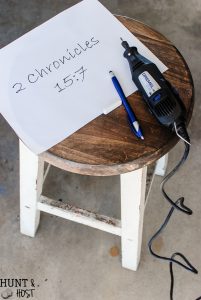 How to carve a bible verse into furniture. Carve your favorite scripture address into furniture as a great an d uplifting reminder.