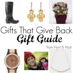 Gifts that give back. From buy one give one campaigns to supporting fair trade to helping economic stimulus for impoverished women needing jobs these companies have a mission that matters. Shop with a company that cares for your gift giving this holiday season.