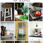 The top 10 DIY décor projects of 2016 including a farmhouse tray, aged barnwood, vintage makeovers, picket fence projects, damask mirror tutorial and many more!
