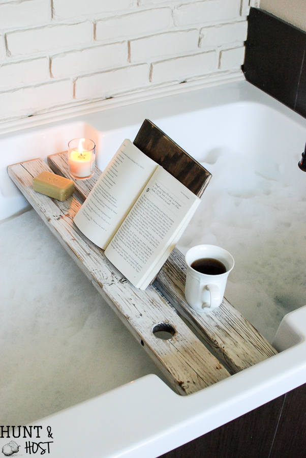 Bath Tray With Book Rest Salvaged Living, Bathtub Wood Tray Diy