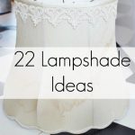Lampshade Ideas! Things to do with out of style lampshades, ways to update old lampshades and lampshade alternatives!