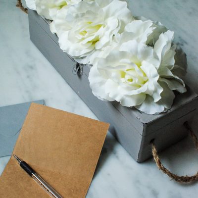 Gift Box To Blooming Storage: Dollar Store Idea