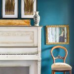 Painted Piano: This 100 year old piano gets a makeover with a two color scheme, a fresh piano painting idea with a color and product source guide.