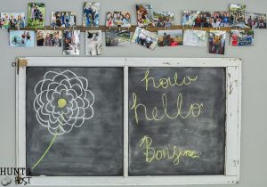 Concrete countertop makeover and my bad experience. The saving grace is this cute and simple picture display board!