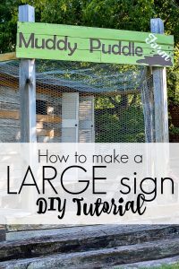 DIY tutorial for how to paint a large sign yourself!