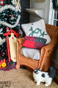 Christmas dollhouse decorating ideas, festive food, holiday pillows, handmade ornaments and a gorgeous nativity round out this Christmas home tour.