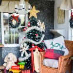 Christmas dollhouse decorating ideas, festive food, holiday pillows, handmade ornaments and a gorgeous nativity round out this Christmas home tour.