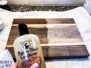 Instructions on how to care for your wood cutting board, old or new. The easiest way to sanitize and remove stains from your cutting board or butcher block.