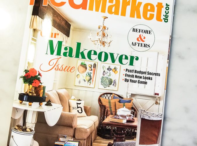 Behind the scenes of my Flea Market Décor cover feature