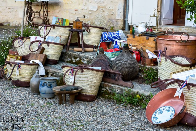 Show and tell from our French brocante shopping day. All the vintage treasures laid out from the perfect day at a French flea market. #frenchfleamarket #vintagefinds #thrifteddecor #brocante #Frenchcountry