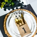 Your source for burlap utensil holders and an easy DIY tutorial to decorate these burlap utensil ouches for an everyday table setting or holiday tablescape. #tablescape #utensilorganizing #holidaytable #everydaydining #burlapdecor #silverwareholder #ribboncraft