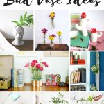 25 Unique bud vase ideas to easily decorate your home with fresh flowers or maybe even faux flowers for a budget friendly way to decorate, especially a small space!! #smallspacedecor #budvaseideas #flowerdecor #easyDIYdecor #smalllivingareaideas