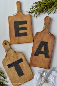 Wonder what to do with old cutting boards and butcher blocks? These DIY upcycled cutting board ideas are perfect for a quick change to your thrifted butcher blocks and old wood boards!