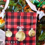 Easy ideas for handmade fabric Christmas ornaments you will cherish for years to come. These special heirloom ornaments are simple and fun to make! Learn how to use gold leaf on fabric and gorgeous detailed stencils with Chalkart or Gel Art Ink.