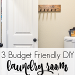 Here are a few simple DIY projects to organize your laundry room on a budget and keep you house clean this year - joyfully! Make your laundry room look beautiful and you will enjoy your time there more. Plus get the right cleaning tools to make your house cleaning easy, like the Bona spray mop that I am in love with. See how vintage items can cozy up a laundry room and create unique storage solutions for laundry room organization on a budget everyone can get behind. #laundryroom #organizationhack #diyorganization #bona