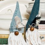 I'll show you how to make adorable DIY junk gnomes out of scrap wood, random hardware, trinkets and scrap fabric you have laying around. Have fun hiding these happy little gnomes around your home, tucked into bookshelves and cute vignettes. You could make holiday gnomes the same way too! #gnomes #junkproject #scrapwoodproject #scrapfabricidea #DIYGnomes