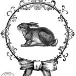 Vintage Easter Rabbit Free printable