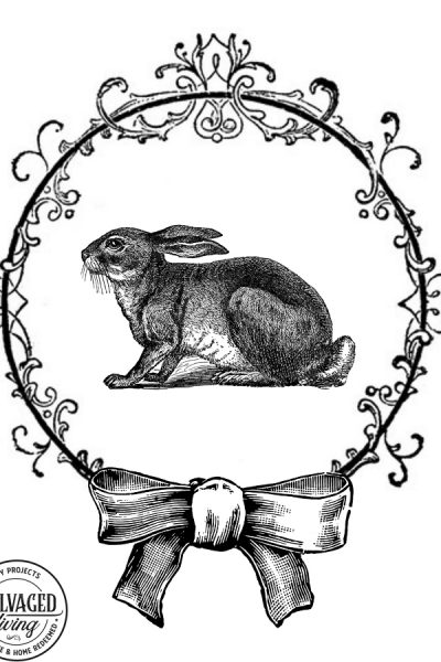 Vintage Easter Rabbit Free printable