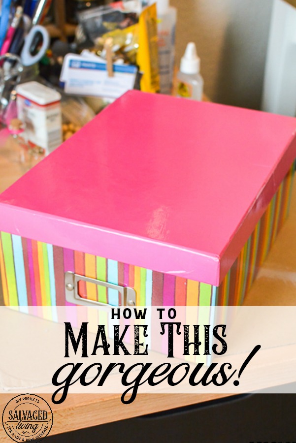 And Easy Decorative Storage Box Salvaged Living - How To Make Diy Storage Boxes