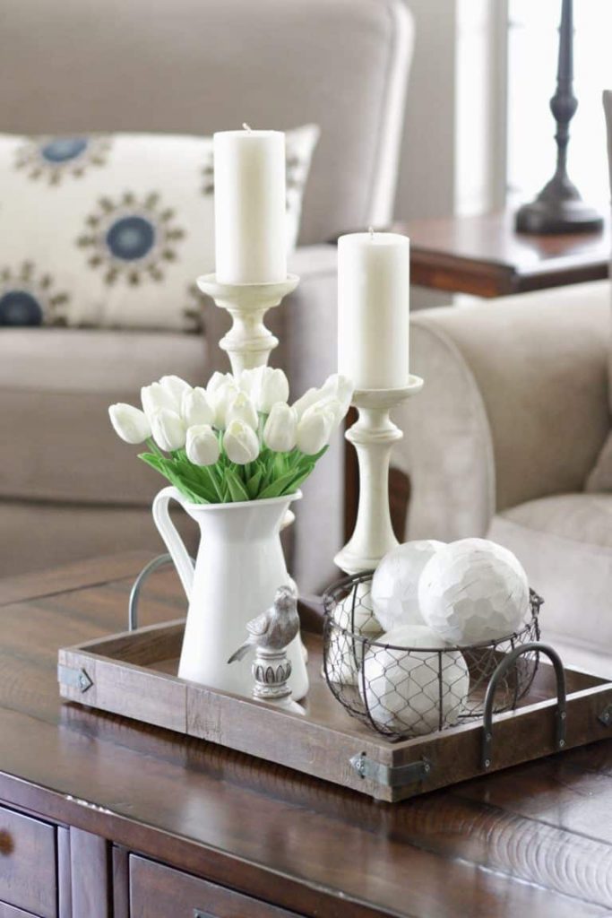 Coffee Table Decor Ideas For A Cozy, Living Room Table Centerpieces Ideas