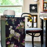 How to dress up your painted furniture with florals. Floral furniture is a beautiful trend right now and this DIY floral application is quick and easy. I'll walk you through how to update your own vintage furniture with a fun floral accent. This craft cart is sure to give you inspiration. #diypaintedfurniture #floralfurniture #beforeandafter #updatefurnitureideas #paintsprayer #paintsprayerprojects