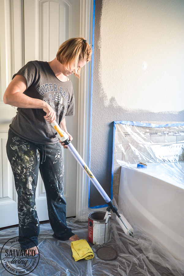 The best tool for painting walls when you want to use a paint roller. Do you wonder when to use a paint sprayer versus a paint roller for painting walls? Here are some questions to ask a about your project to decide what paint technique to use. #paintingtips #howtopaintwalls #paintsprayer #paintroller