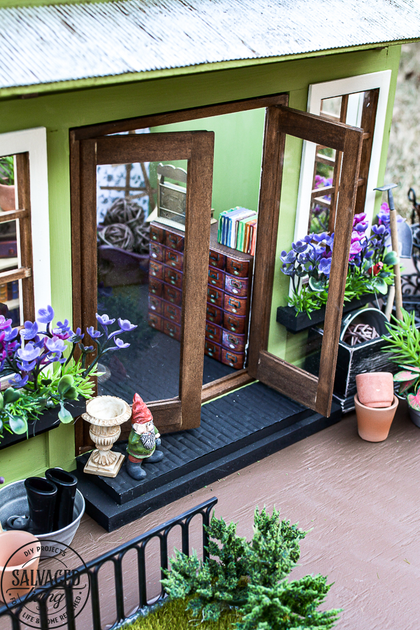 Dollhouse in miniatura di 10x Bonsai Garden Craft Garden Fence Decor Coffee 
