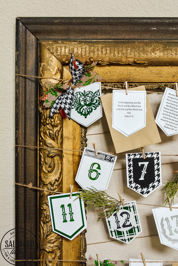 DIY advent calendar with Bible verses for Christmas 14 Salvaged Living