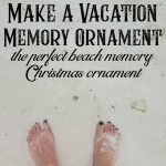 DIY vacation memory ornament for Christmas. This si the perfect Christmas ornament to make yourself and fill with your beach souvenirs like sand, shells, tickets and photos. #beachmemory #thebeach #DIYkeepsakeornament #souvenirideas #homemadeornament #vacationmemory