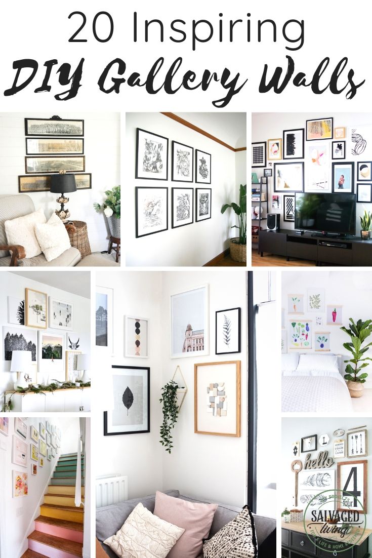 DIY Gallery Wall Ideas - Salvaged Living