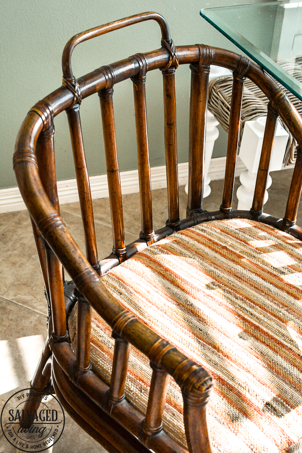 Rattan Furniture Makeover Salvaged Living, Painting Rattan Furniture For Outdoor Use