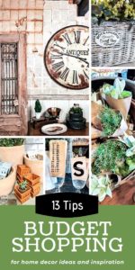 This is a great post about how to shop for budget friendly home decor ideas and inspiration without spending any money. It has tips on how to shop differently when you are in stores and restaurants to get free decorating ideas to take home and implement yourself for a cozy home on a budget. #cozyhome #budgethome #budgetdecor #freedecoratingideas