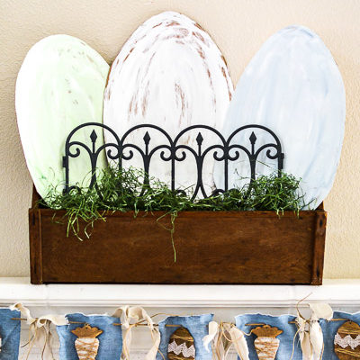 Budget Easter Mantle Ideas