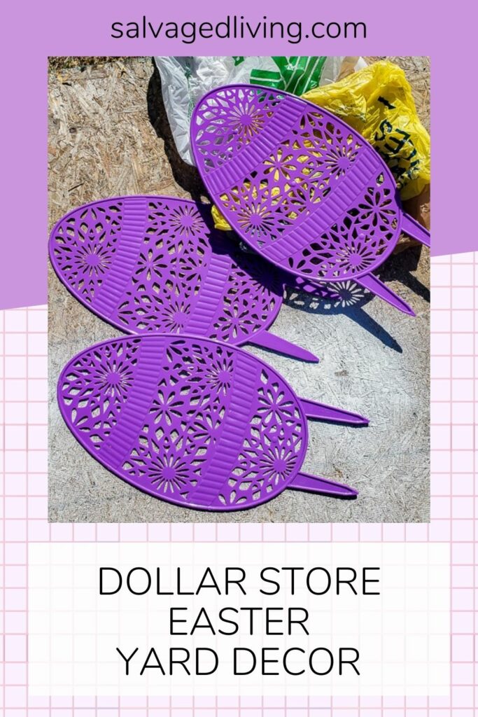 purple Easter eggs from dollar store